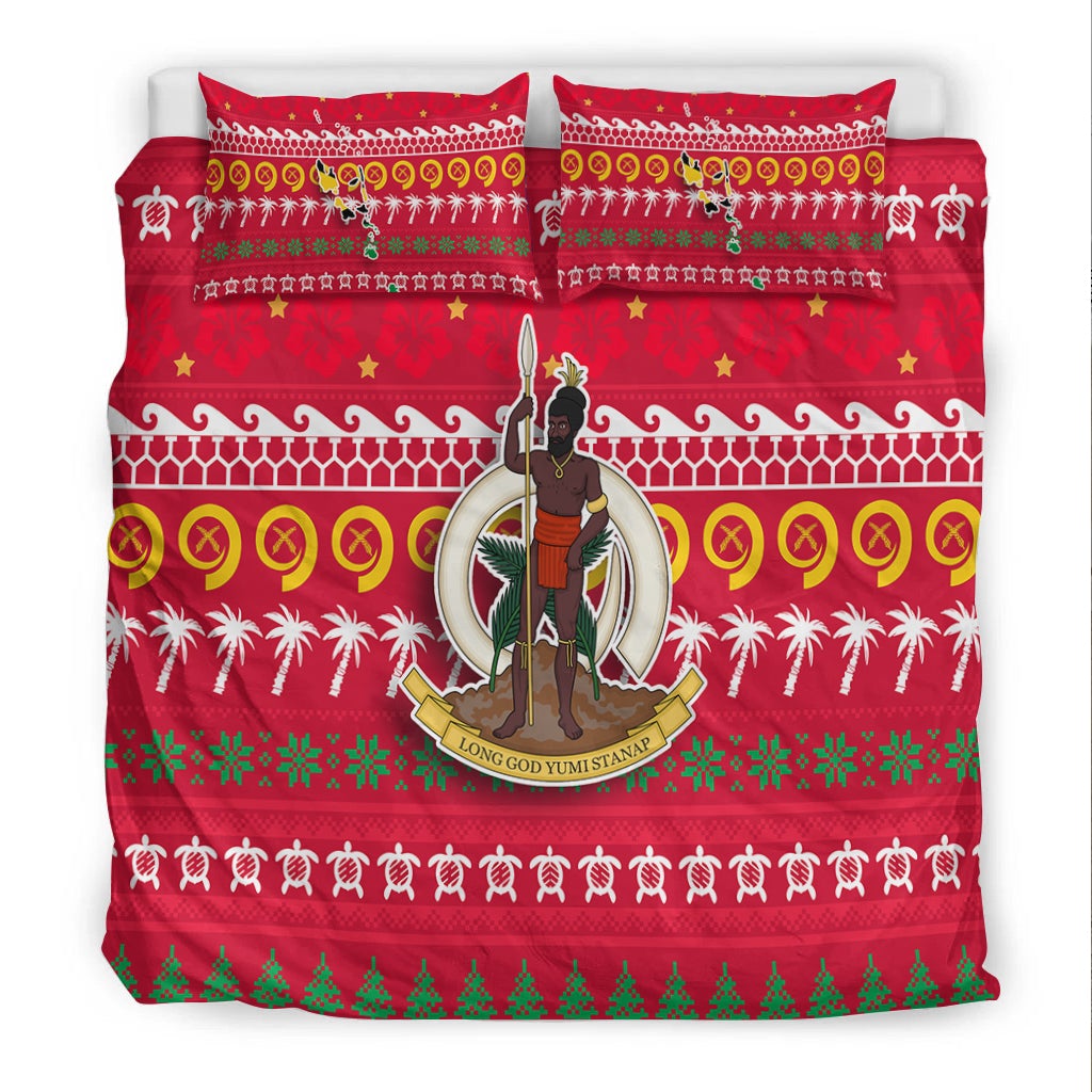 Vanuatu Christmas Bedding Set Ugly Christmas LT12 - Wonder Print Shop