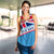 Fiji Day Women Tank Top - Tapa Pattern With Flag LT12 - Wonder Print Shop