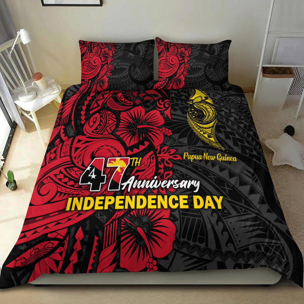 Papua New Guinea 47th Independence Day Bird Of Paradise Bedding Set LT2 - Wonder Print Shop