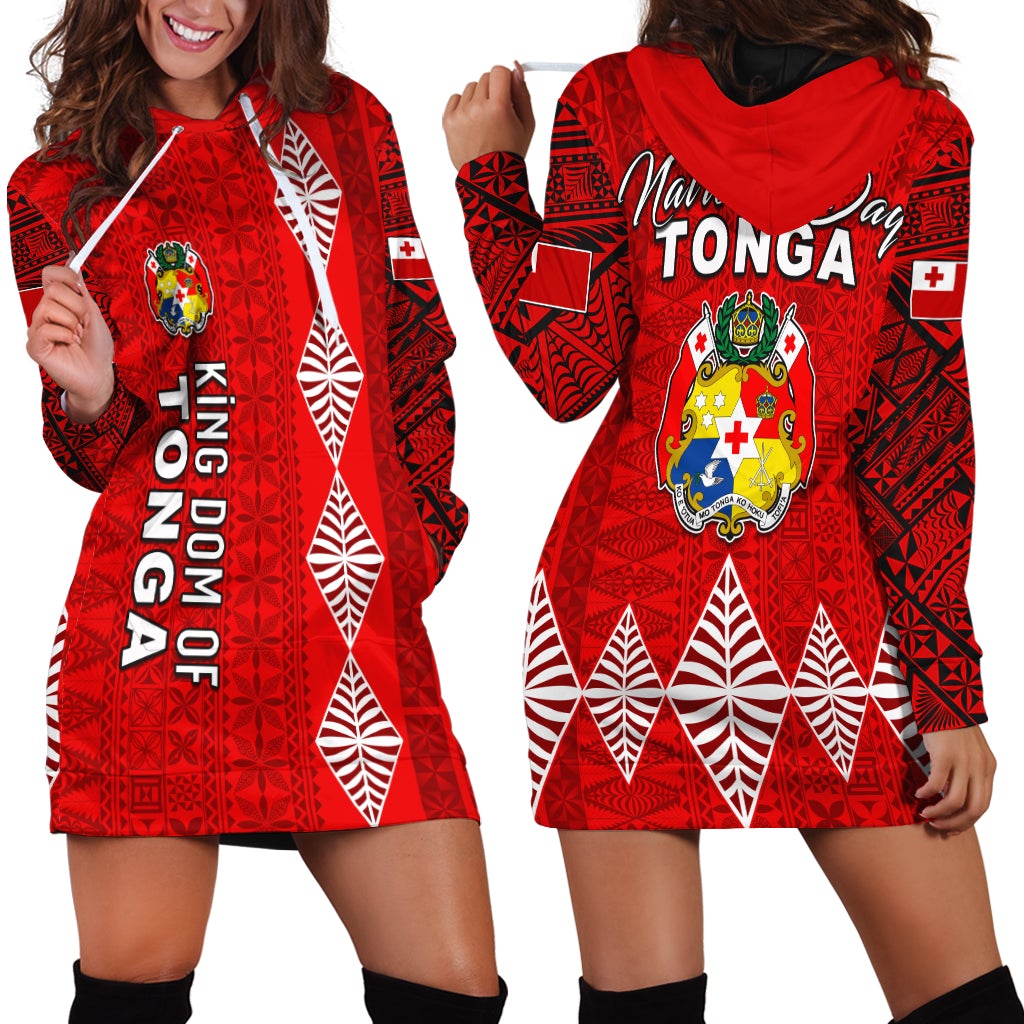 Kingdom of Tonga Hoodie Dress 2021 Tonga National Day LT13 - Wonder Print Shop