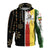 Ethiopia Zip up Hoodie Flags Color With Aztec Pattern LT20 - Wonder Print Shop