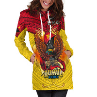 Papua New Guinea Rugby Kumul Pride Hoodie Dress LT2 - Wonder Print Shop