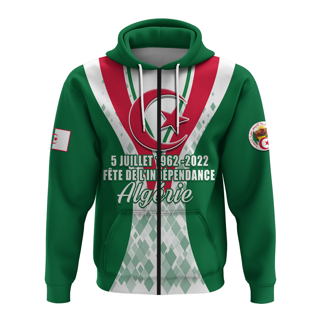 Algeria Independence Day 5 Juillet 1962 2022 Hoodie LT12 - Wonder Print Shop