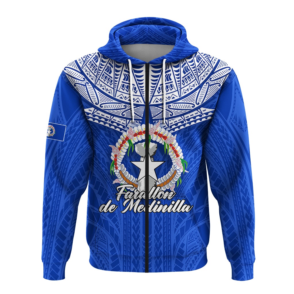 Custom Northern Mariana Islands Farallon de Medinilla Zip Hoodie LT12 - Wonder Print Shop