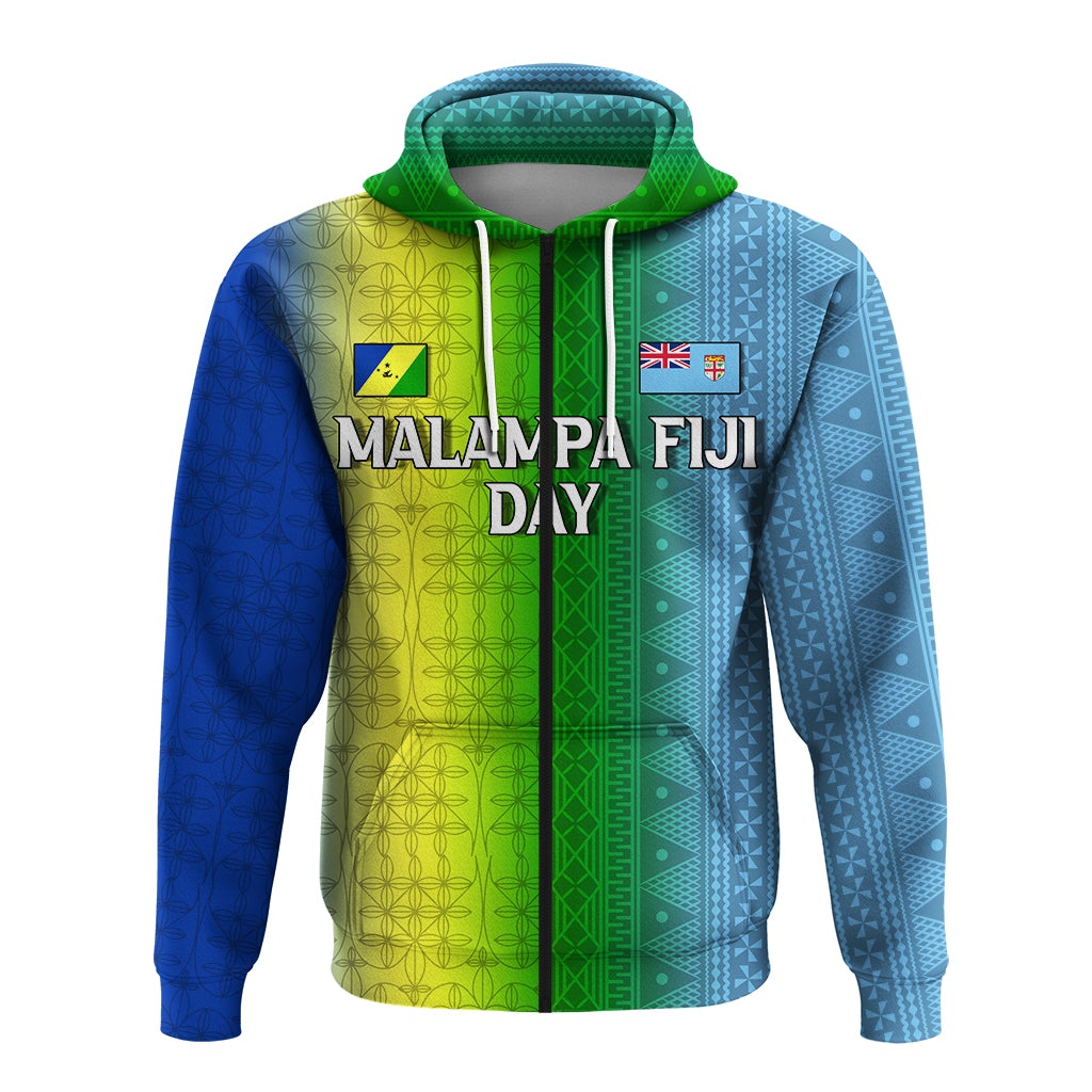 Vanuatu Malampa Fiji Day Zip Up Hoodie Flag Version LT12 - Wonder Print Shop