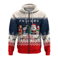 Christmas Jesus With Santa, Snowman And Reindeer Ugly Pattern Hoodie LT12 - Wonder Print Shop