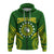 Cook Islands Rugby Zip Up Hoodie Tribal Pattern LT12 - Wonder Print Shop