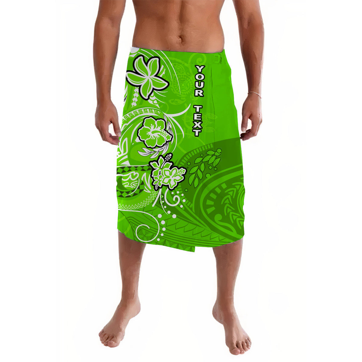 Custom Personalised Polynesian Lavalava Be Unique Green LT13 - Wonder Print Shop