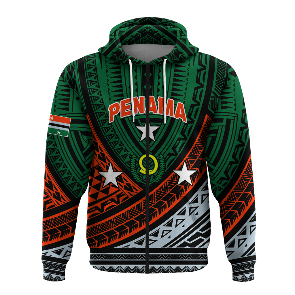 Custom Personalised Vanuatu Penama Province Tribal Pattern Hoodie LT12 - Wonder Print Shop