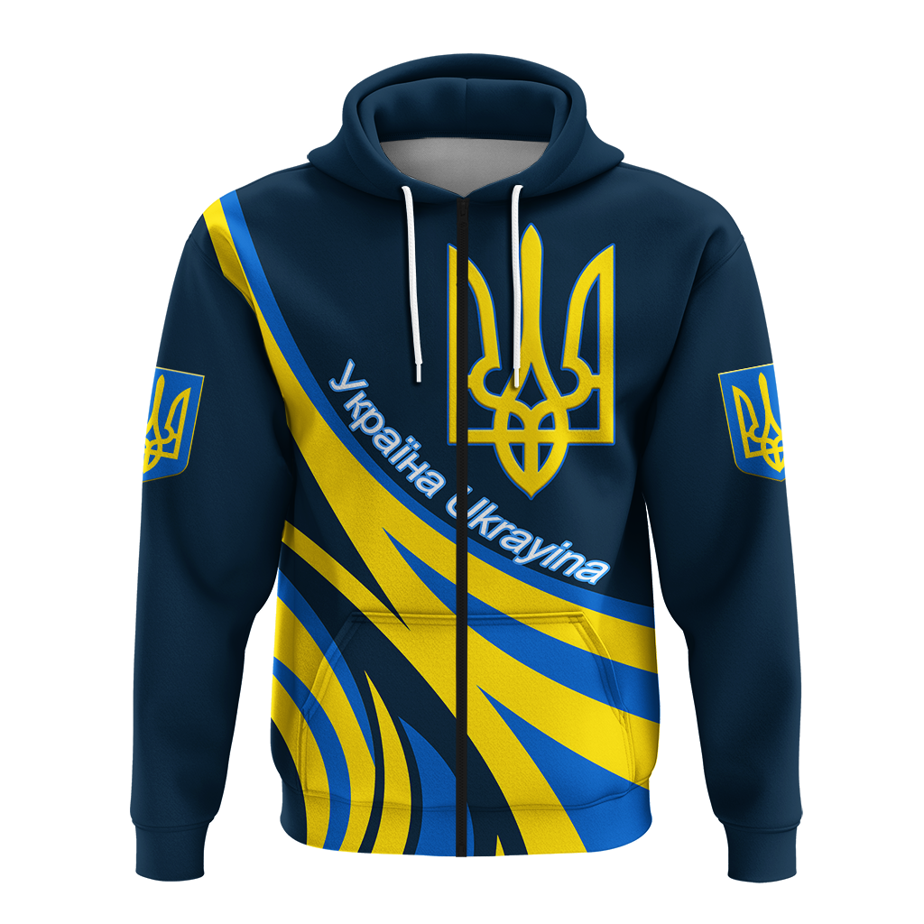 Ukraine Gold Trident Hoodie LT12 - Wonder Print Shop