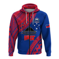 F.A.S.T Samoa Zip Up Hoodie Samoan Pattern LT12 - Wonder Print Shop