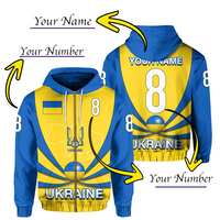 Custom Ukraine Football 2021 Zip up Hoodie LT20 - Wonder Print Shop
