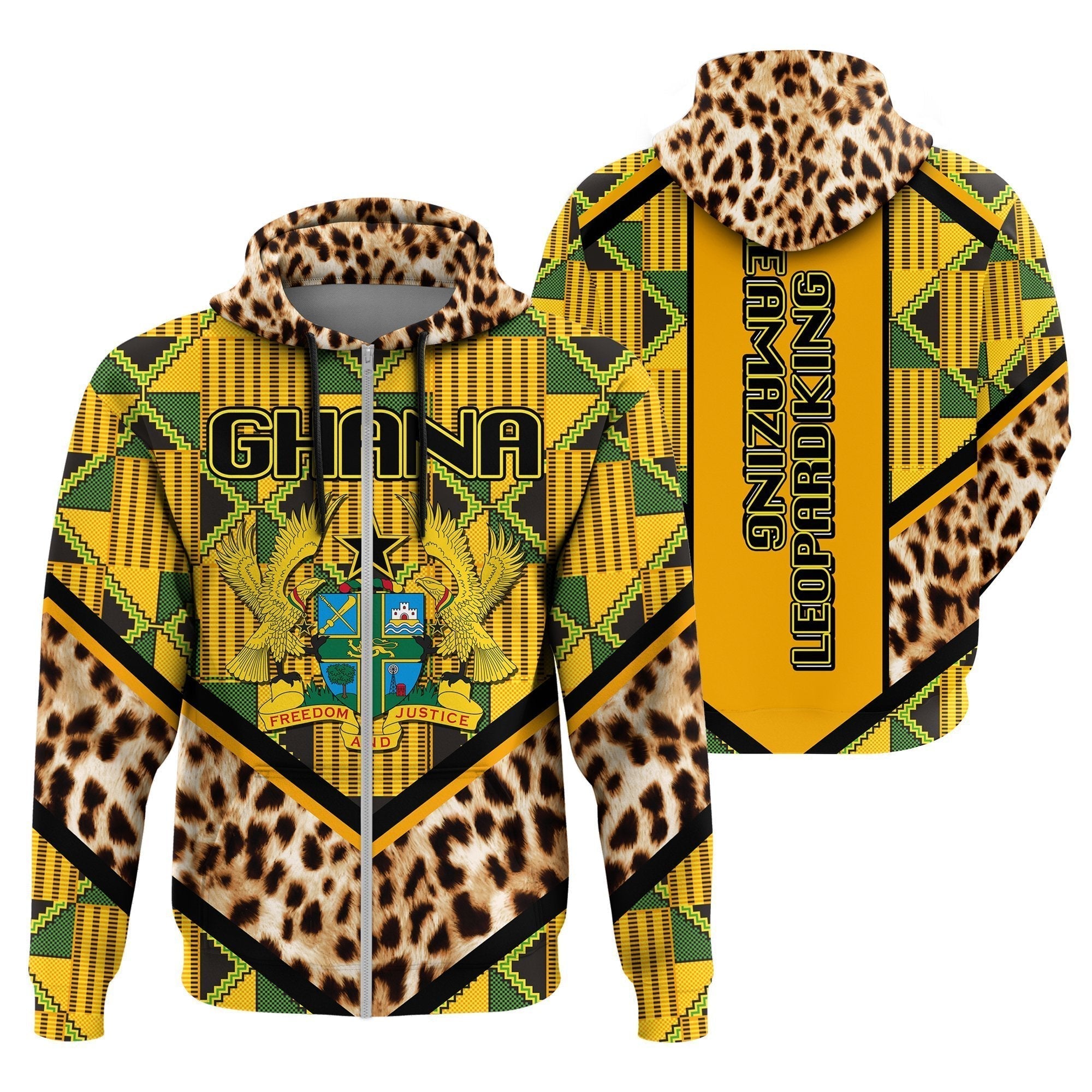 wonder-print-shop-hoodie-ghana-leopard-king-coat-of-arms-zip-hoodie