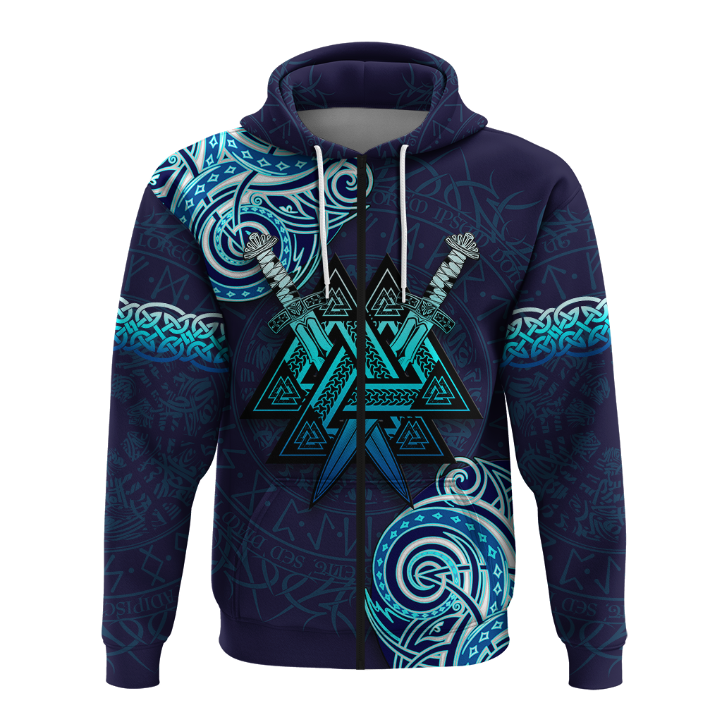 Viking Valknut Tattoo Art Hoodie LT12 - Wonder Print Shop