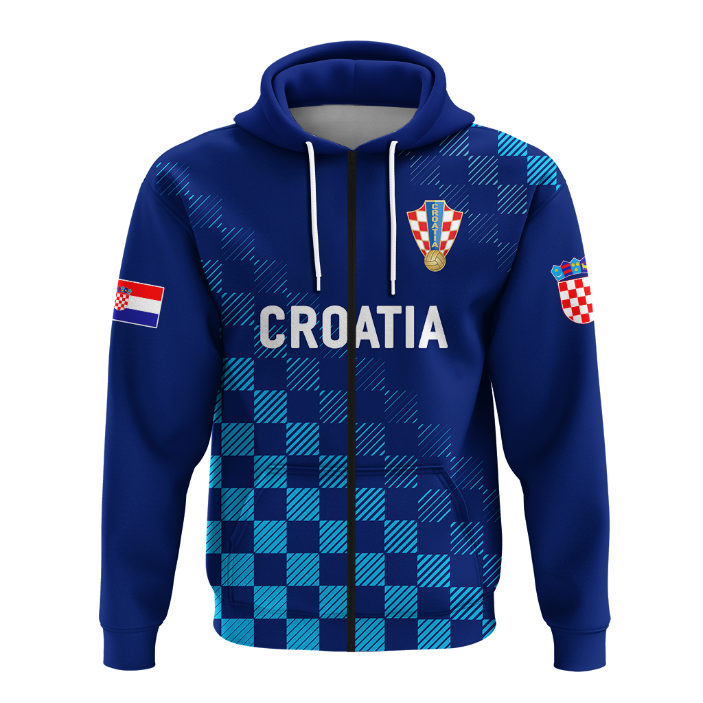 Croatia Hoodie Football 2022 Champions Pride Blue LT12 - Wonder Print Shop