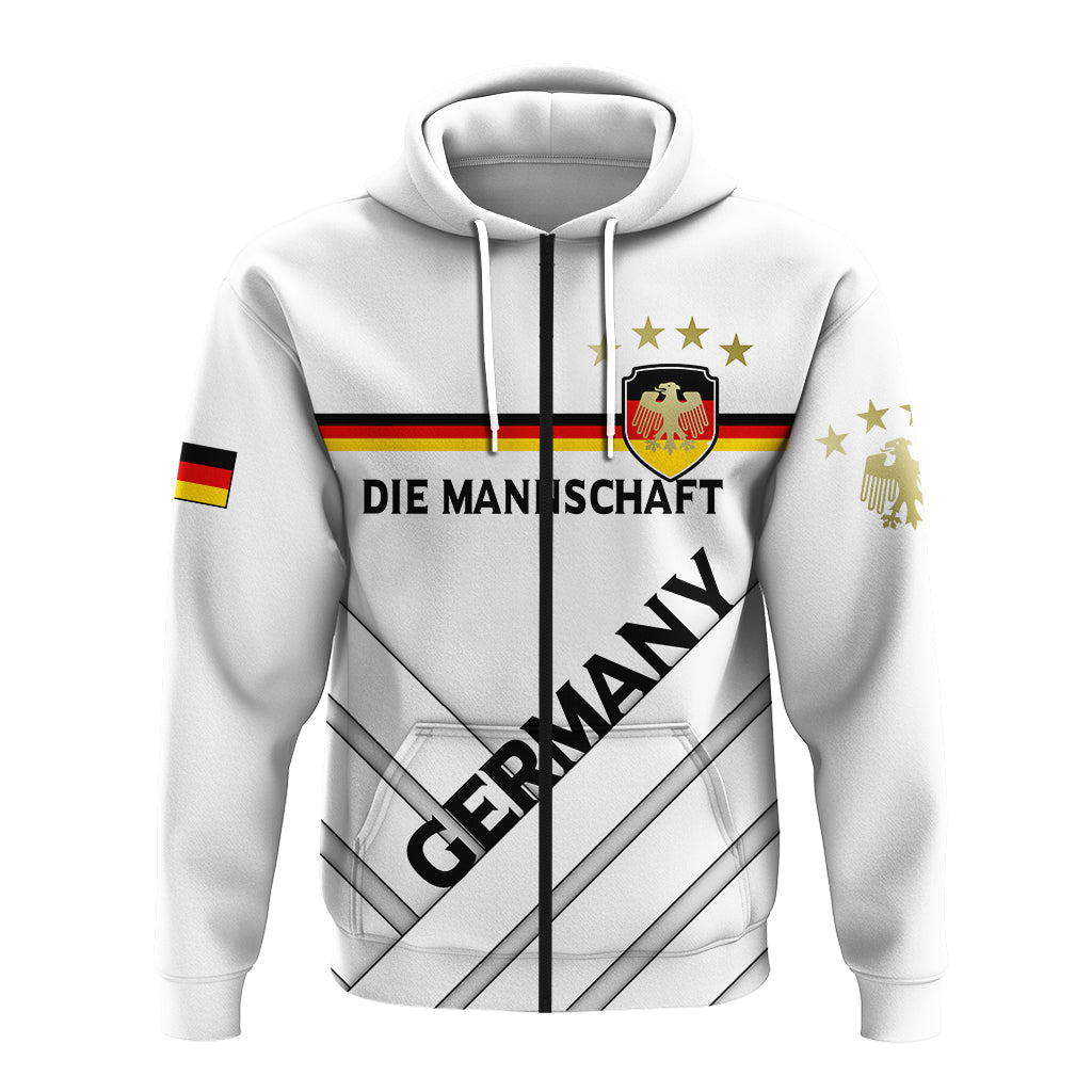 Custom Germany Euro Zip Up Hoodie Die Mannschaft LT12 - Wonder Print Shop
