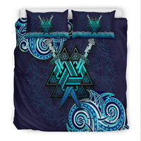 Viking Valknut Tattoo Art Bedding Set LT12 - Wonder Print Shop