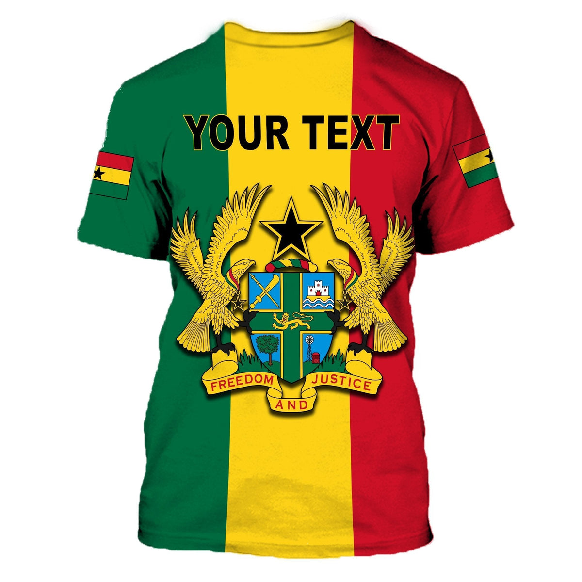 Ghana Flag T Shirt ver2 LT20 - Wonder Print Shop