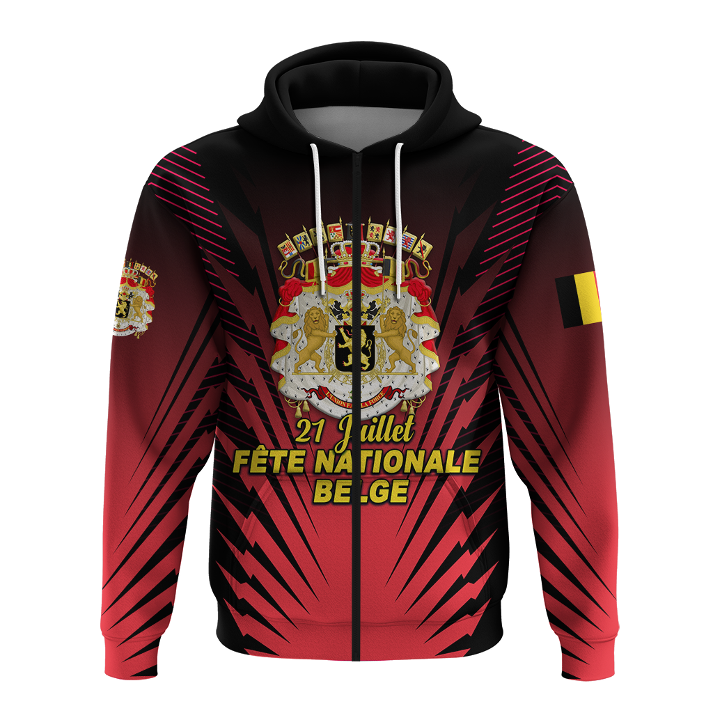 Belgium Independence Day Hoodie Coat Of Arms LT12 - Wonder Print Shop