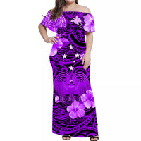 papua-new-guinea-off-shoulder-long-dress-polynesia-raggiana-bird-of-paradise-purple