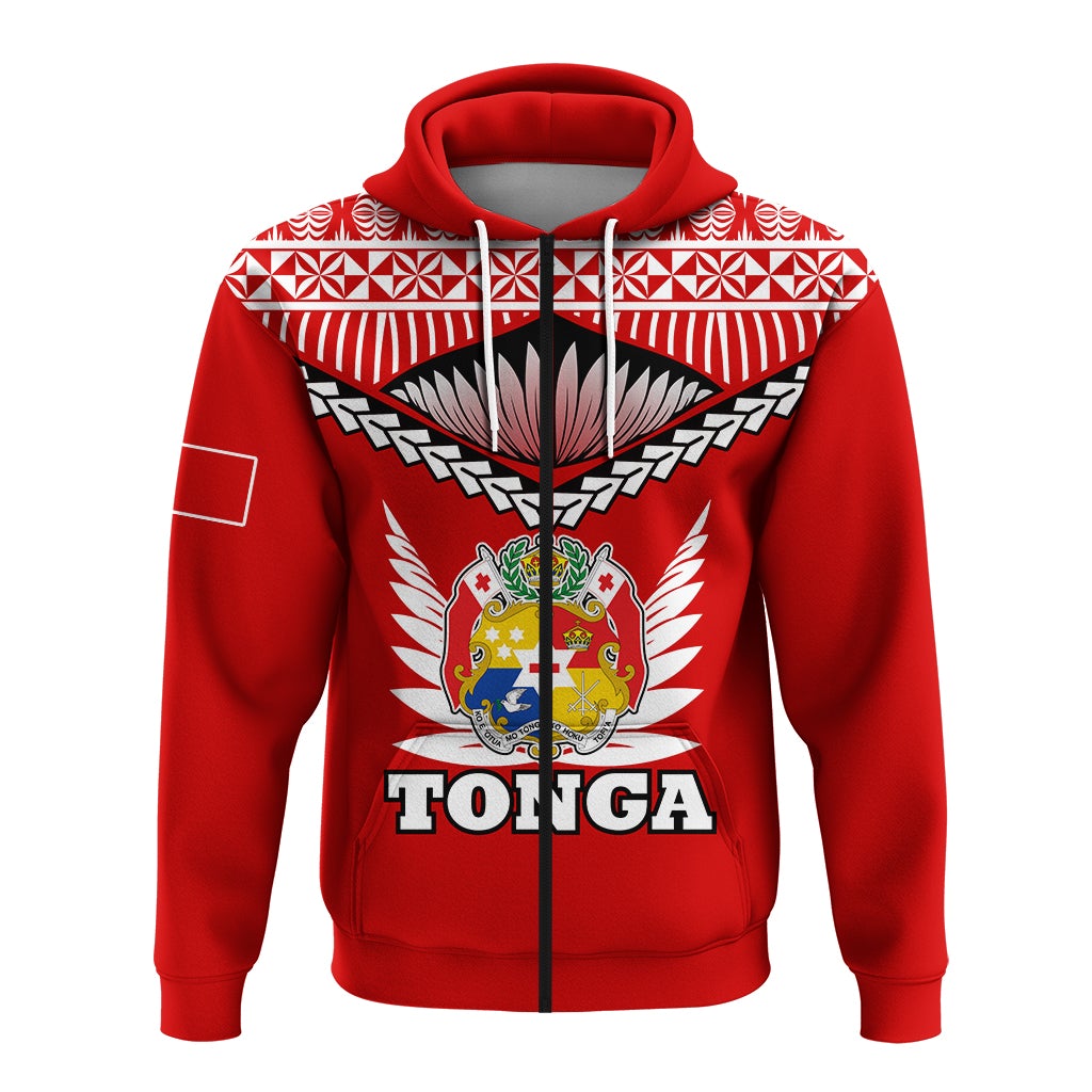 Tonga Zip Up Hoodie Tongan Pride LT12 - Wonder Print Shop