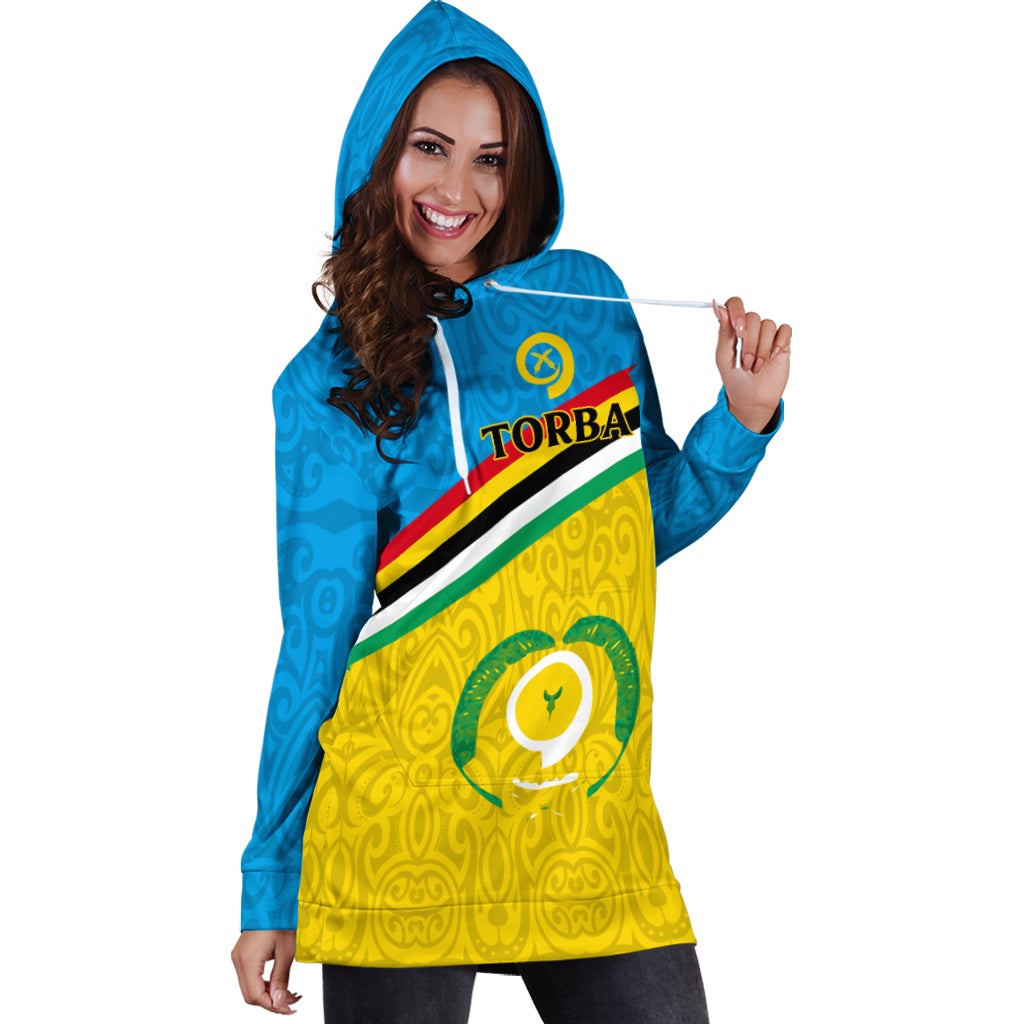 Vanuatu Torba Province Hoodie Dress Flag Style LT12 - Wonder Print Shop