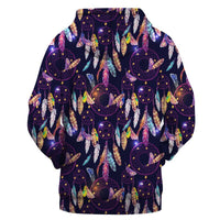 Purple Dreamcatcher Native American All Over Hoodie LT10 - Wonder Print Shop