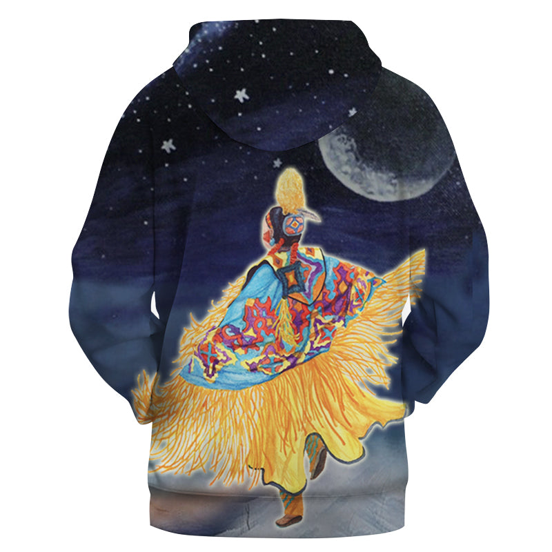 Pow Wow Dancer Native American All Over Hoodie LT10 - Wonder Print Shop