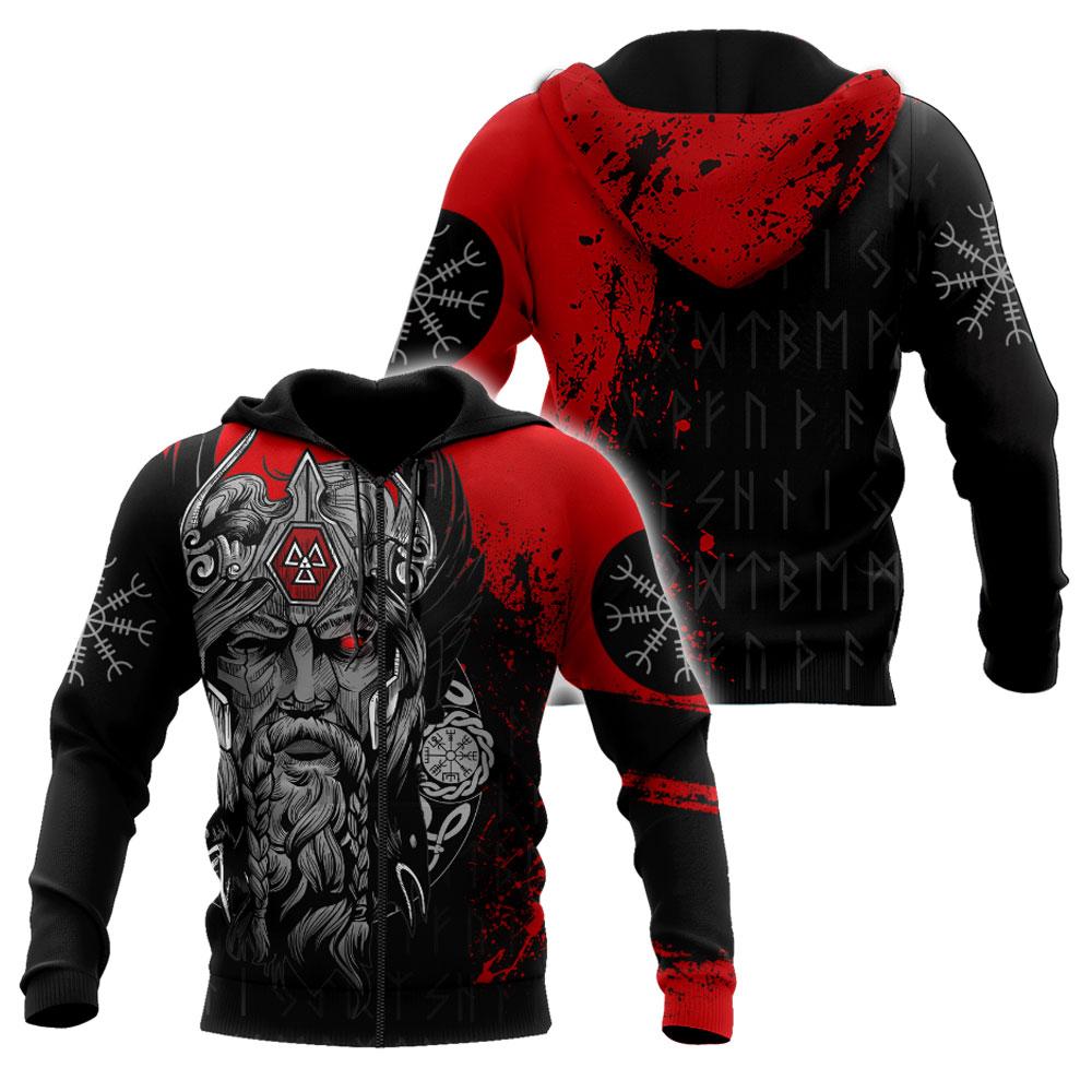 Viking Clothing Viking Odin 3D Hoodie RLT12 - Wonder Print Shop