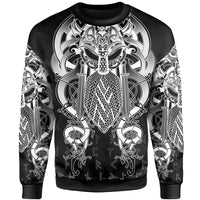 Viking Sweatshirt, Fenrir and Tyr Tattoo RLT12 - Wonder Print Shop