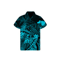 Polynesian Hawaiian With Turrtle Matching Hawaiian Shirt And Dress No.5 LT6 - Wonder Print Shop