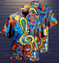 Music Love Live Life Style Hawaiian Shirt - Wonder Print Shop
