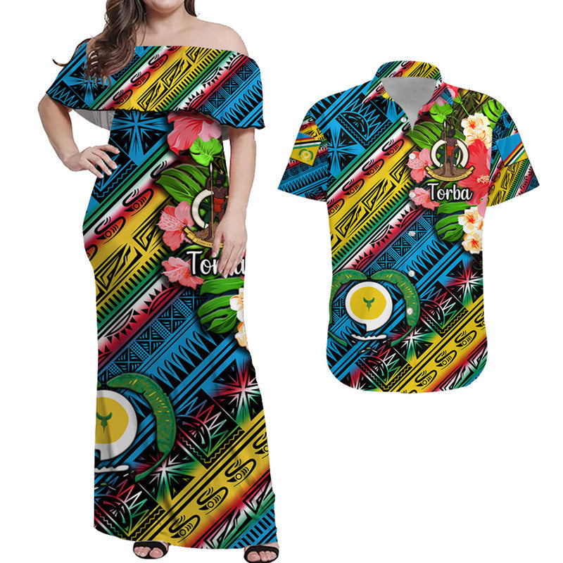 Vanuatu Torba Matching Hawaiian Outfits For Couples Independence Be Proud LT8 - Wonder Print Shop