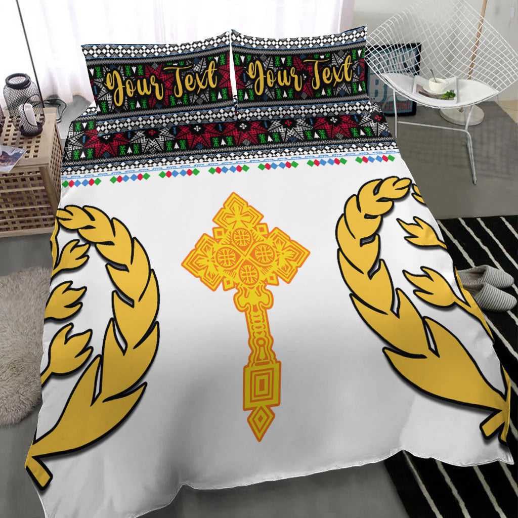 (Custom Personalised) Eritrea Tibeb Bedding Set Eritrean Cross Mix Flag Ver.02 LT13 - Wonder Print Shop