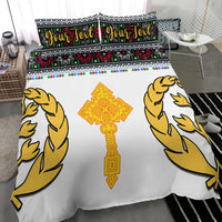 (Custom Personalised) Eritrea Tibeb Bedding Set Eritrean Cross Mix Flag Ver.02 LT13 - Wonder Print Shop