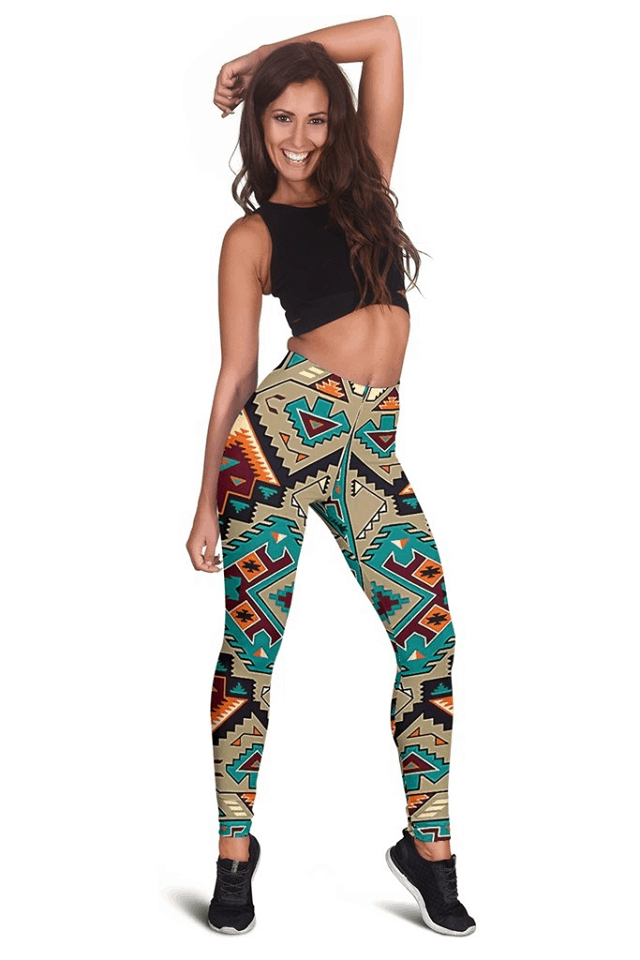 tribal-ethnic-pattern-blue-native-american-pride-3d-leggings