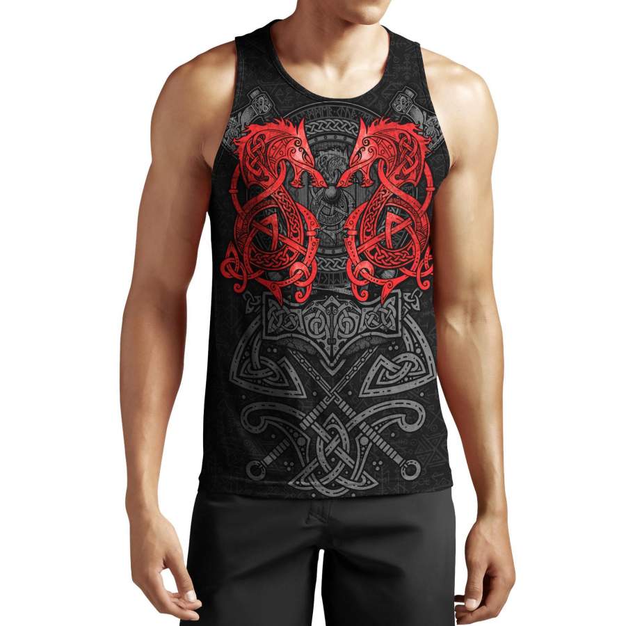 viking-clothing-red-fenrir-viking-wolf-tattoo-tank-top