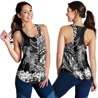 Hawaii Polynesian Women Racerback Tank Wild Hammerhead Sharks LT13 - Wonder Print Shop