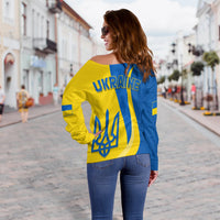 Ukraine Off Shoulder Sweater Always Proud Ukraine LT13 - Wonder Print Shop