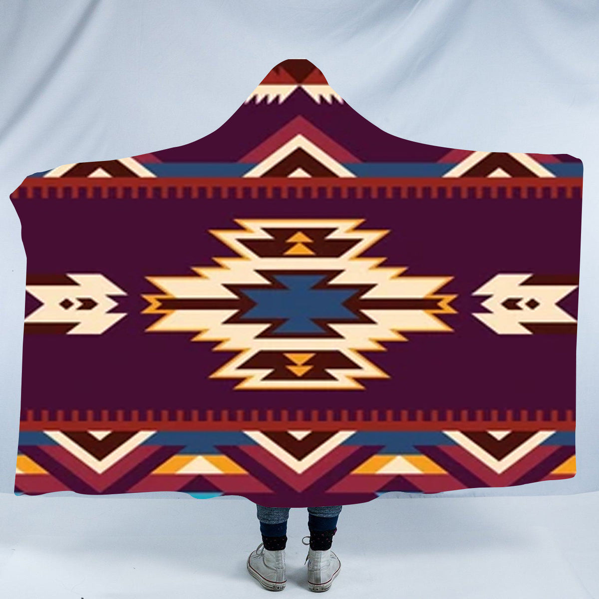 pattern-native-american-design-hooded-blanket