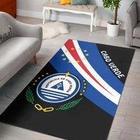 Cape Verde Area Rug Flag Version Black LT13 - Wonder Print Shop