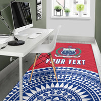 (Custom Personalised) Tuamasaga Samoa Area Rug Polynesian Pattern LT13 - Wonder Print Shop