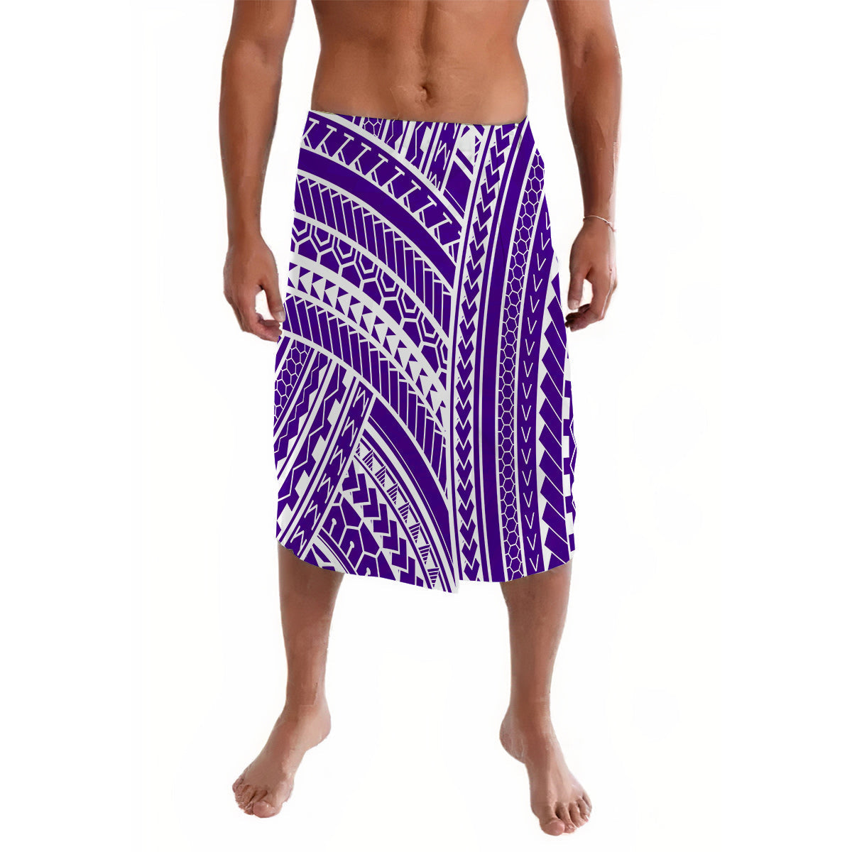 Polynesian Lavalava Simple Ver.01 Purple LT13 - Wonder Print Shop