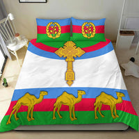 Eritrea Bedding Set Cross Flag Camel White LT13 - Wonder Print Shop