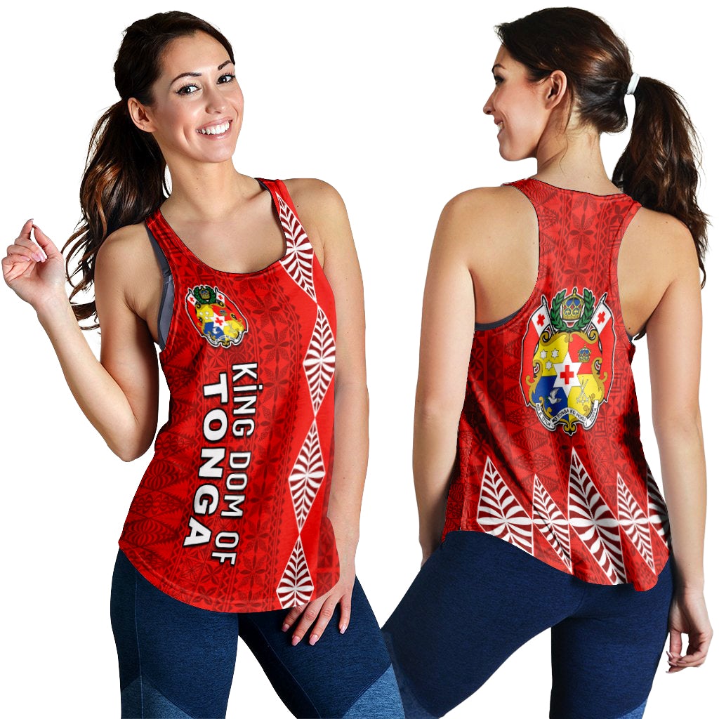 Kingdom of Tonga Women Racerback Tank 2021 Tonga National Day LT13 - Wonder Print Shop