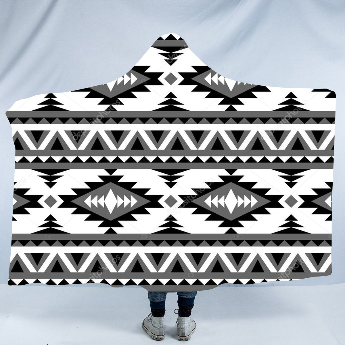 pattern-native-american-design-hooded-blanket