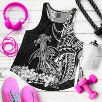 Hawaii Polynesian Women Racerback Tank Wild Hammerhead Sharks LT13 - Wonder Print Shop