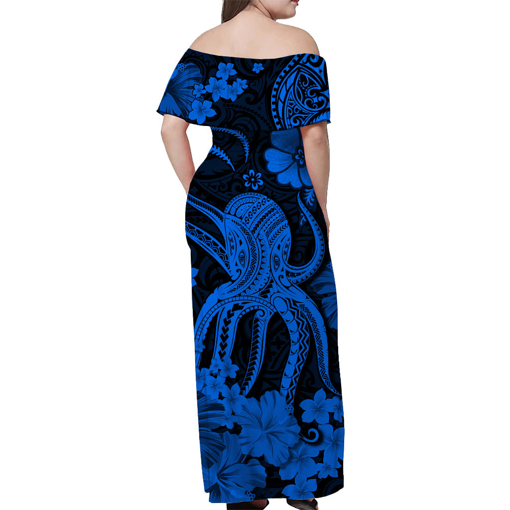 Hawaii Matching Hawaiian Shirt And Dress Polynesia Blue Octopus LT13 - Wonder Print Shop