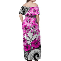 Hawaii Matching Hawaiian Shirt And Dress Polynesian and Pink Hibiscus LT13 - Wonder Print Shop