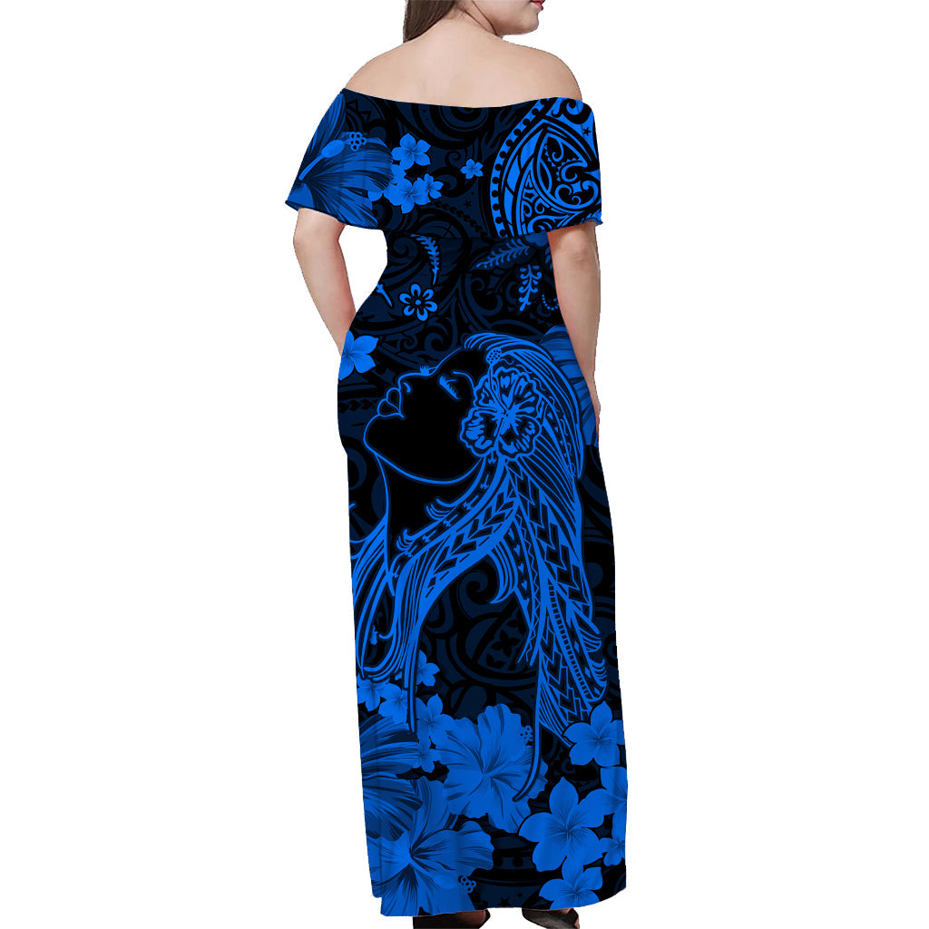 Hawaii Matching Hawaiian Shirt And Dress Polynesia Blue Beautiful Hula Girl LT13 - Wonder Print Shop